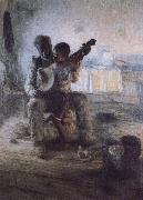 Henry Ossawa Tanner The first lesson France oil painting artist